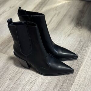 Sleek Black Ankle Boots